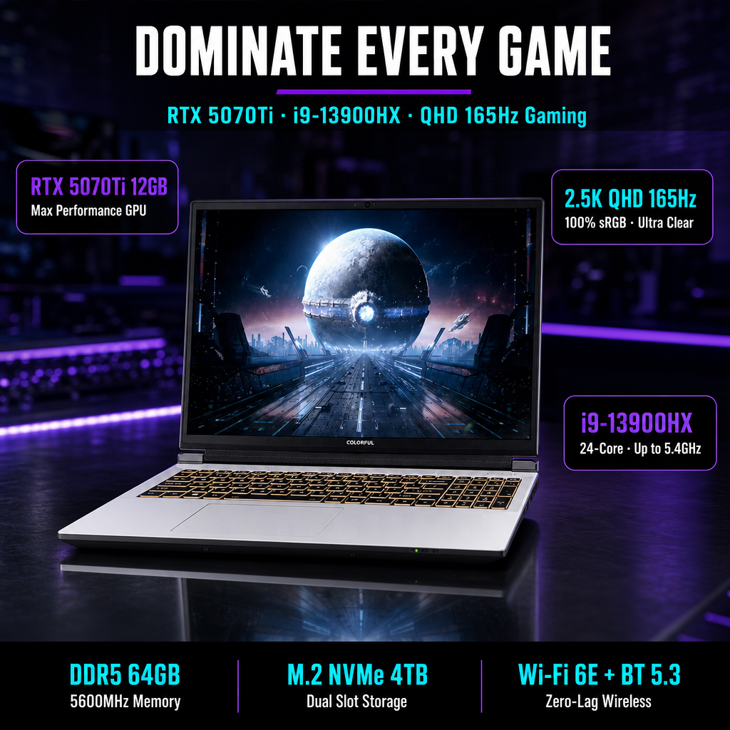 Colorful P16 Pro gaming laptop