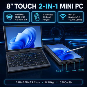 8-inch Yoga 2-in-1 touch laptop, Intel N95 / N100