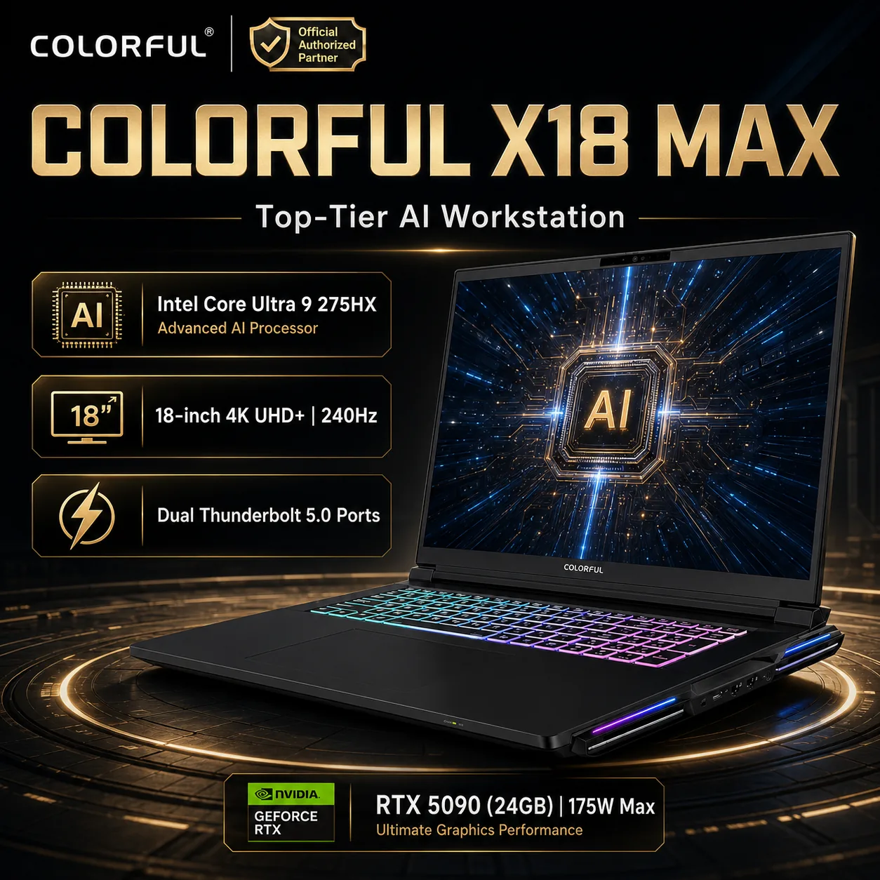 X18 MAX RTX 5090 Gaming Laptop