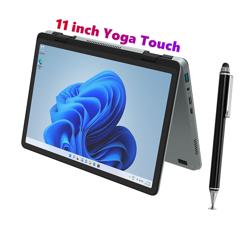 11-inch 1920 × 1280 Yoga touch laptop with Intel N100