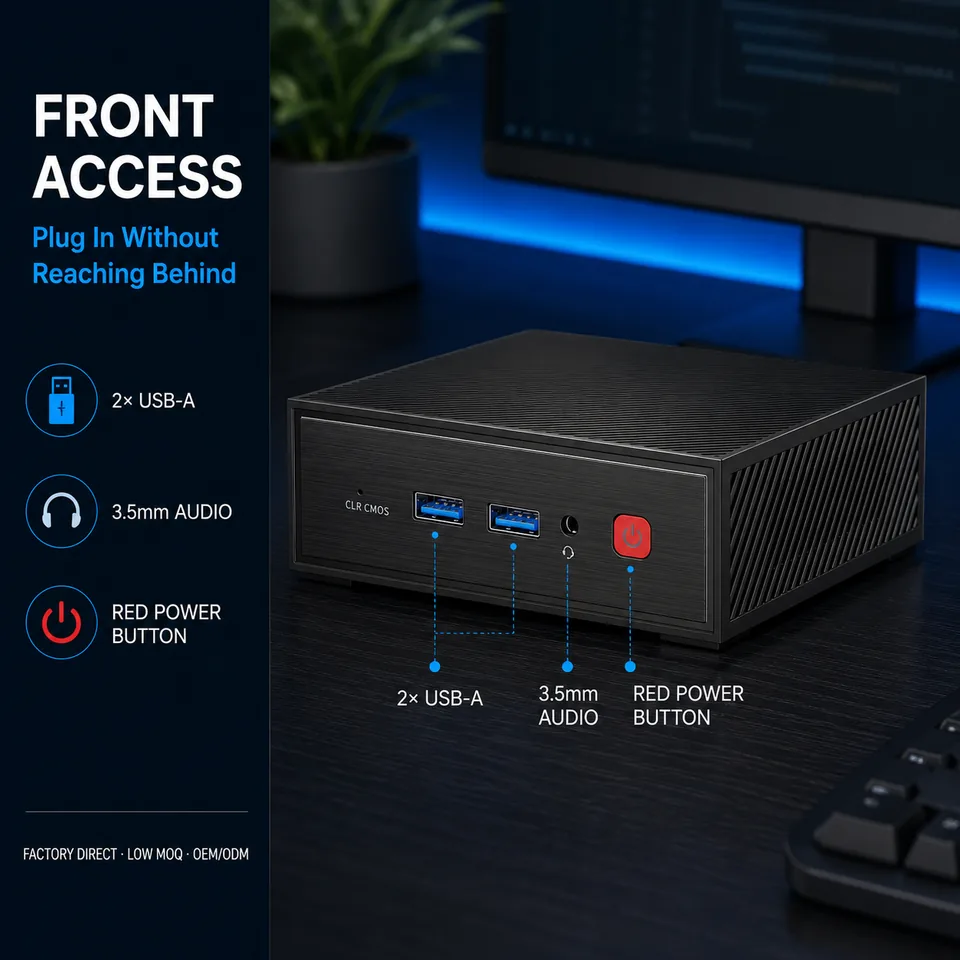 Compact Intel N150 Mini PC with DDR4, WiFi 6 and Dual HDMI