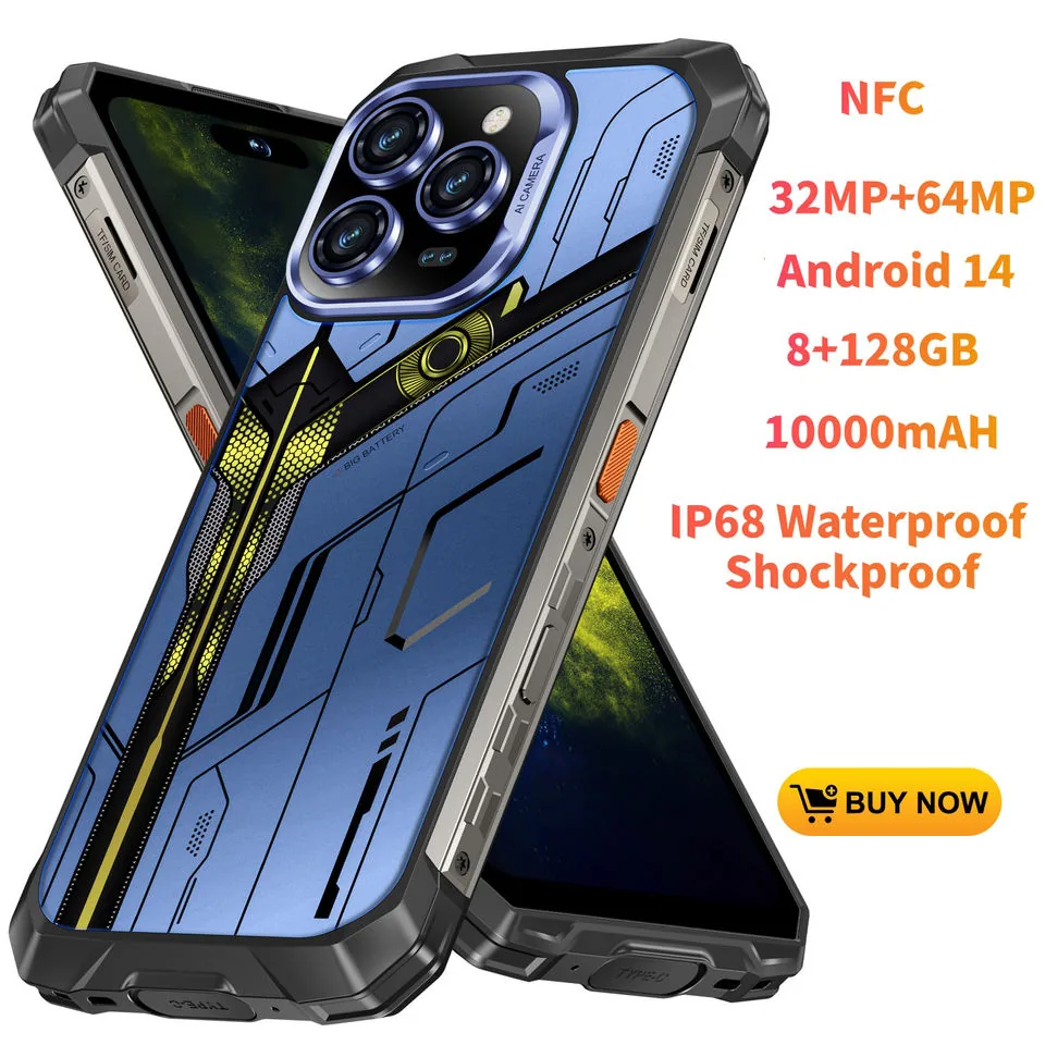 X16 Rugged Android 14 Phone OEM | G85 Octa-Core, 8GB + 128GB, IP68 | Weiboer